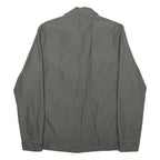 CARHARTT Mens Grey Button Cotton Jacket S Plain Durable Casual Workwear