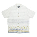 WOOLRICH Beach Mens Shirt Blue Crazy Pattern L