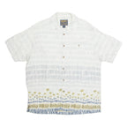 WOOLRICH Beach Mens Shirt Blue Crazy Pattern L