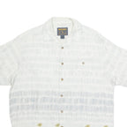 WOOLRICH Beach Mens Shirt Blue Crazy Pattern L