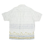 WOOLRICH Beach Mens Shirt Blue Crazy Pattern L