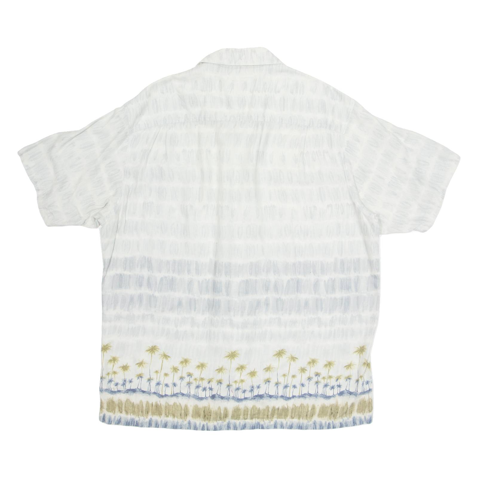 WOOLRICH Beach Mens Shirt Blue Crazy Pattern L
