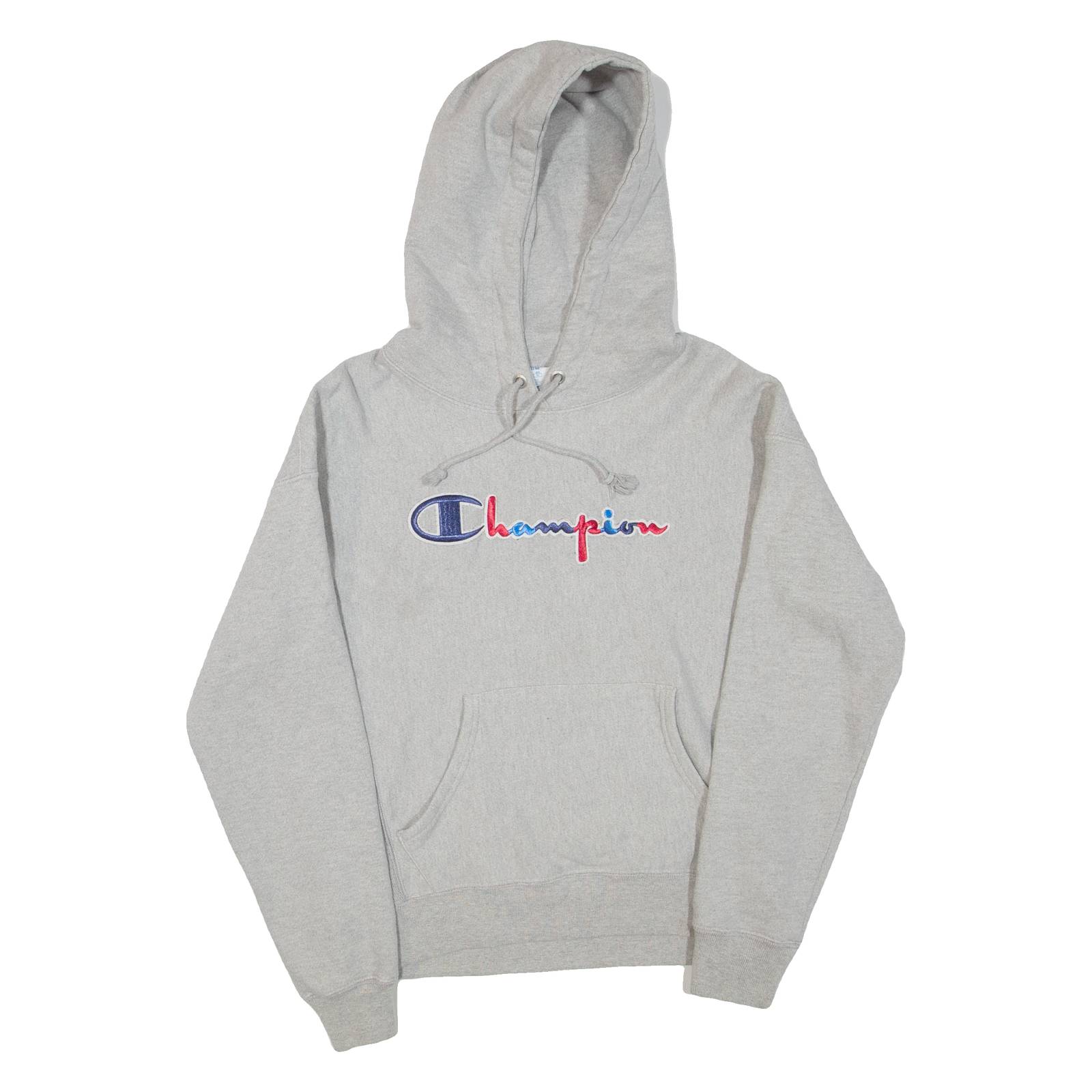 CHAMPION REVERSE WEAVE Mens Grey Hoodie M