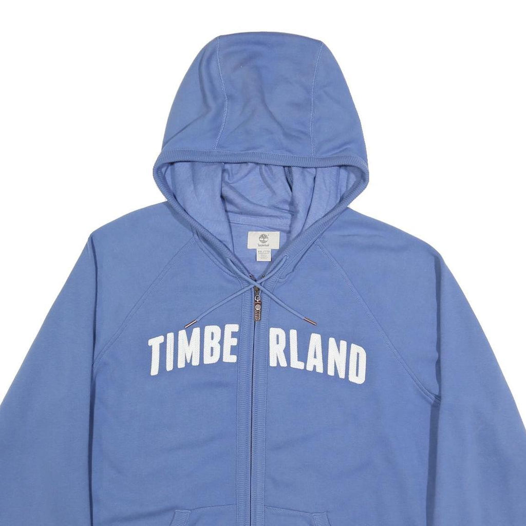 TIMBERLAND Mens Blue Zip Hoodie 2XL Cotton Blend Casual Style
