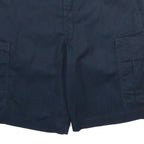 DICKIES Mens Navy Blue Cargo Shorts L W34 Workwear Polyester Blend
