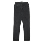 LEVI'S Womens Slim Fit Black Denim Jeans Zip W26 L29 Stylish Casual