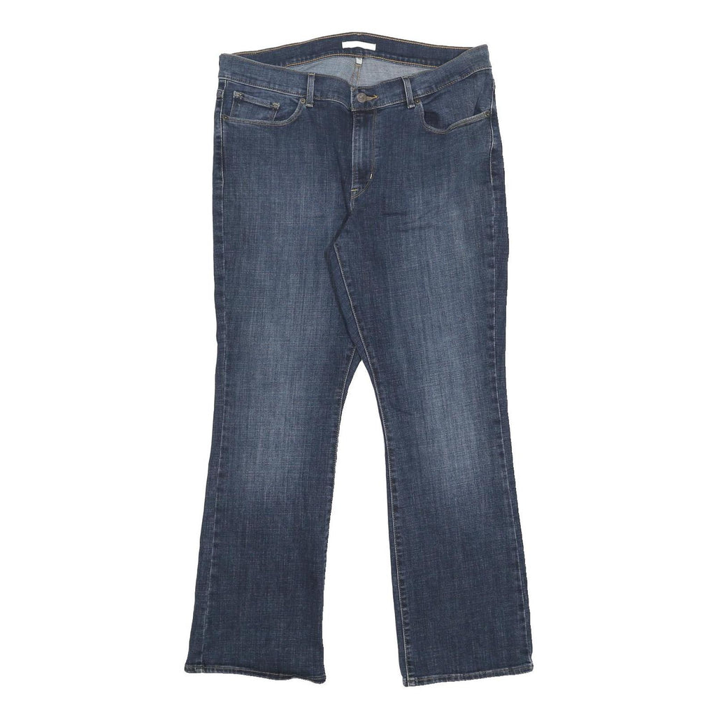 LEVI'S Womens Classic Blue Bootcut Denim Medium W32 L30 Jeans Zip Cotton Blend