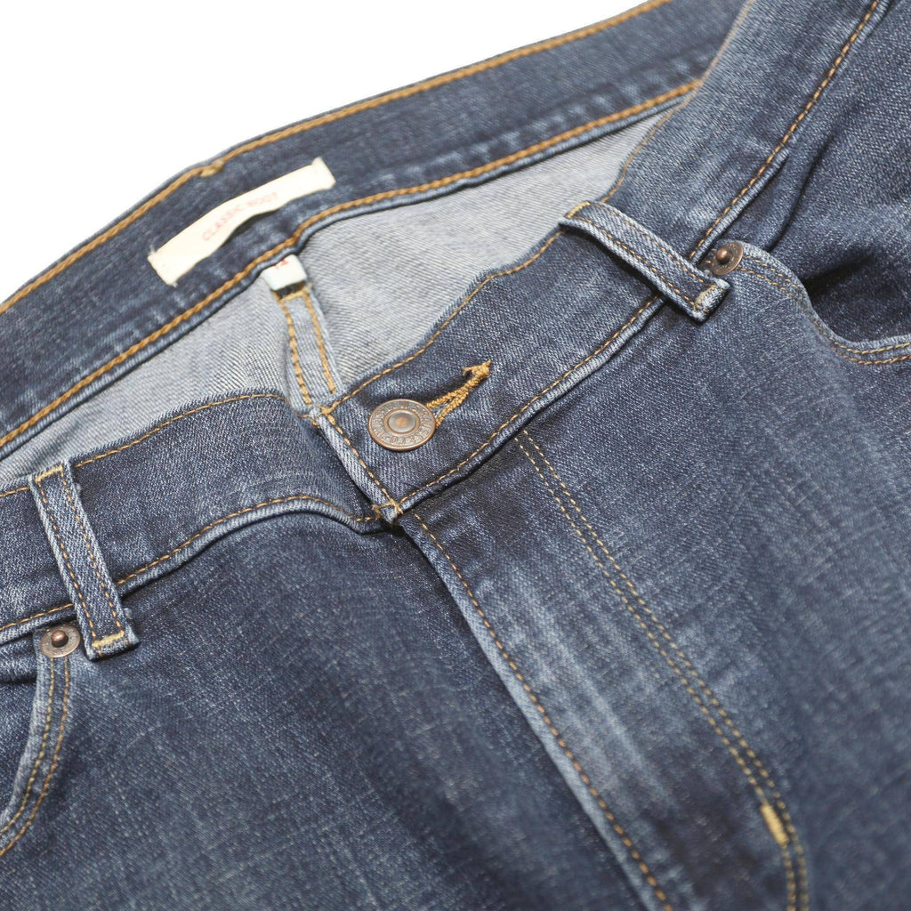 LEVI'S Womens Classic Blue Bootcut Denim Medium W32 L30 Jeans Zip Cotton Blend