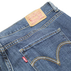 LEVI'S Womens Classic Blue Bootcut Denim Medium W32 L30 Jeans Zip Cotton Blend