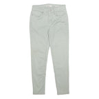 CALVIN KLEIN JEANS Womens Cotton Blend Slim Skinny Trousers W25 L25 Light Green