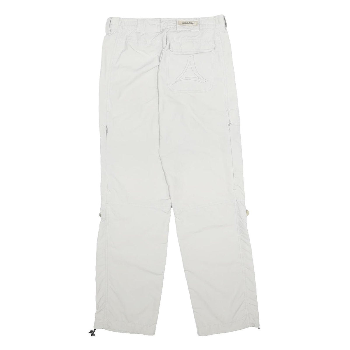 SCHOFFEL Womens Polyamide White Regular Fit Straight Leg Trousers W28 L29
