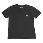 CARHARTT Womens Black Pocket T-Shirt M Short Sleeve Crew Neck Cotton Blend