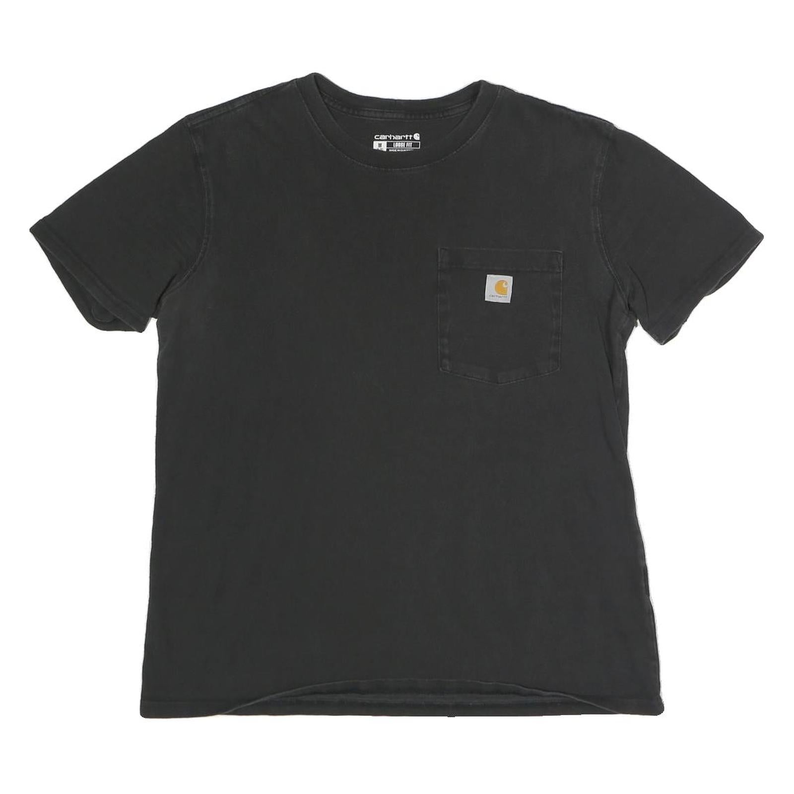 CARHARTT Womens Black Pocket T-Shirt M Short Sleeve Crew Neck Cotton Blend