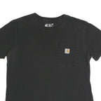 CARHARTT Womens Black Pocket T-Shirt M Short Sleeve Crew Neck Cotton Blend