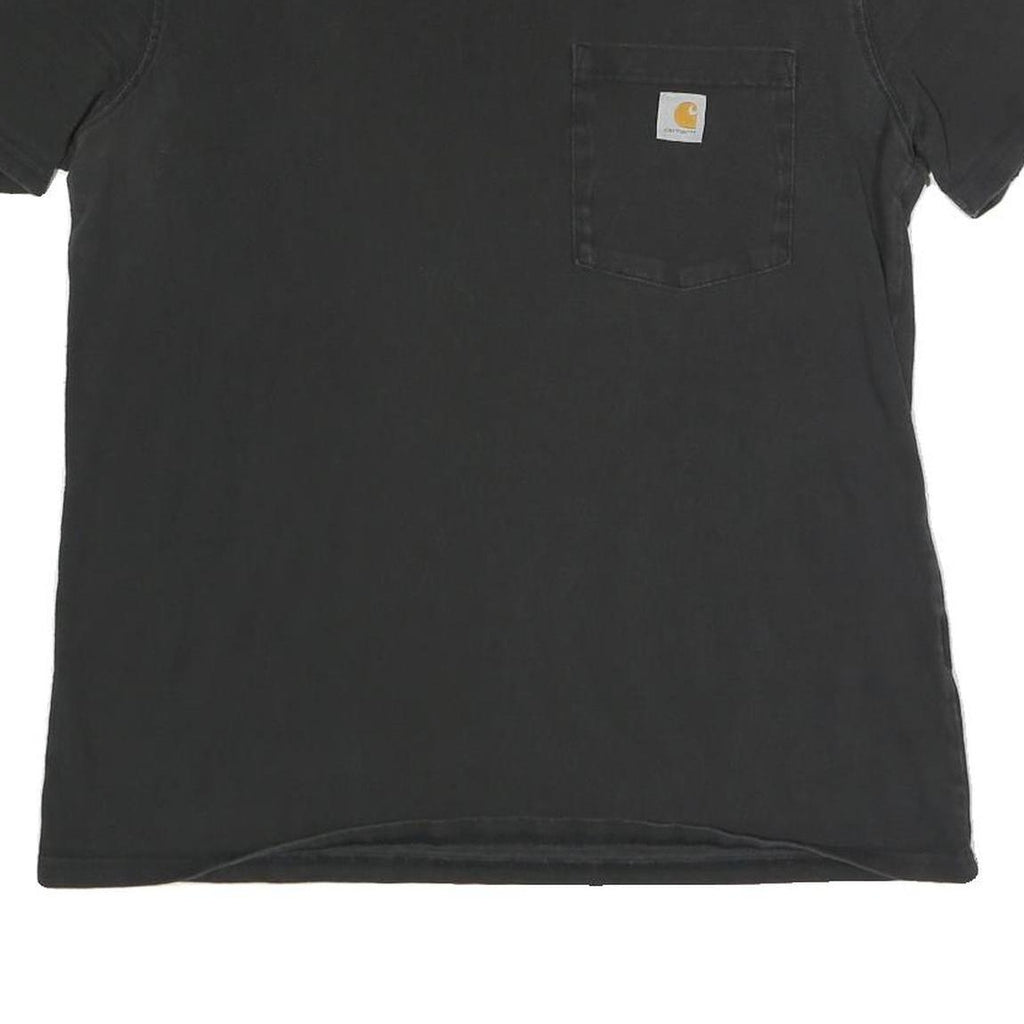 CARHARTT Womens Black Pocket T-Shirt M Short Sleeve Crew Neck Cotton Blend