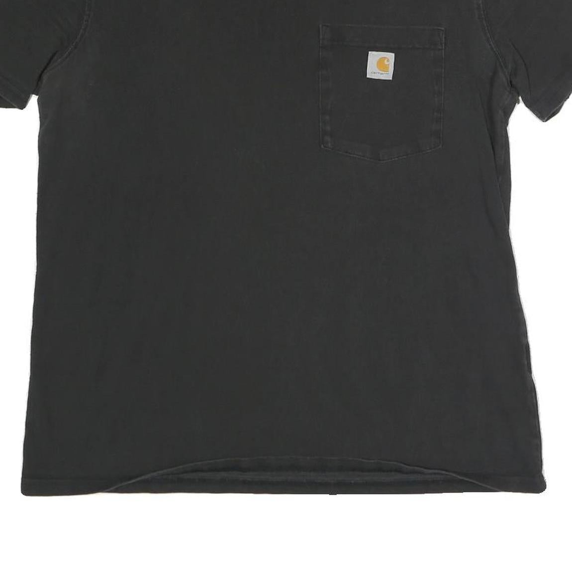 CARHARTT Womens Black Pocket T-Shirt M Short Sleeve Crew Neck Cotton Blend