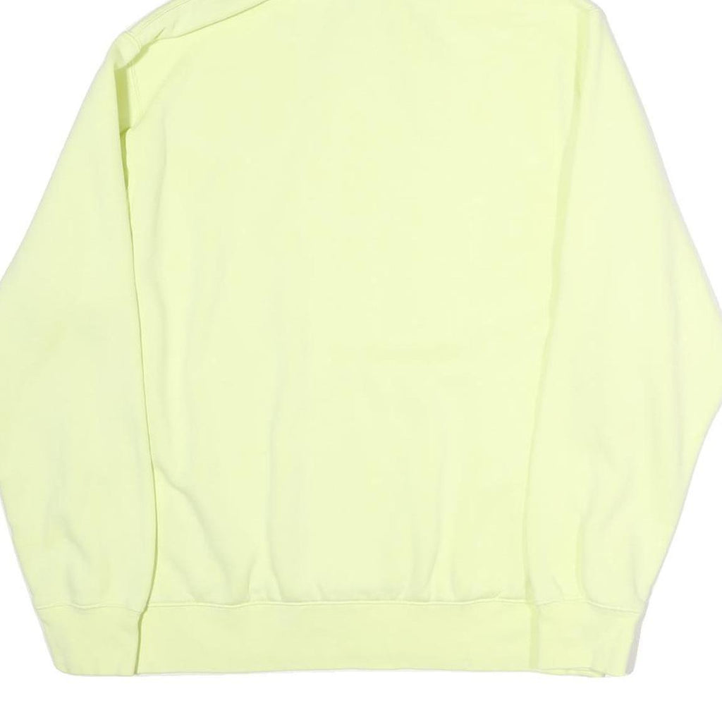 NIKE Mens Yellow Hoodie M Classic Pullover Kanga Pocket Casual Sweatshirt