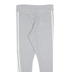 ADIDAS Womens Joggers Grey & White Slim Tapered UK 14 W30 L25 Casual Sporty