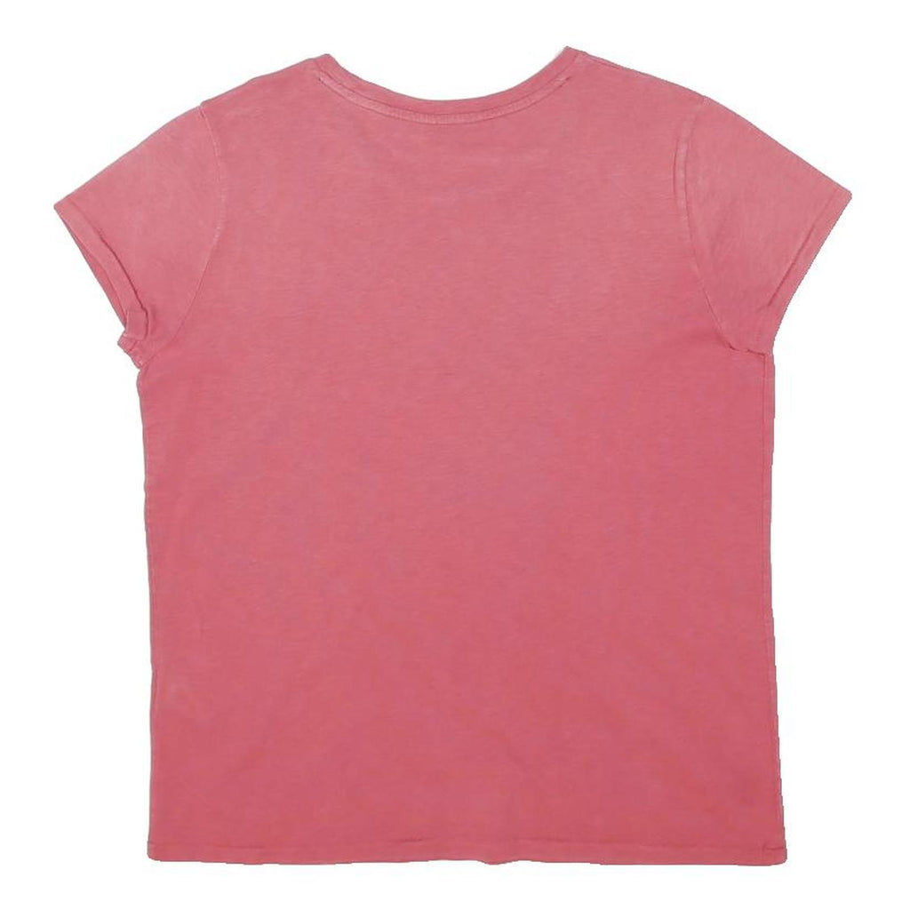 POLO RALPH LAUREN Womens Pink Graphic T-Shirt M Short Sleeve Crew Neck Casual