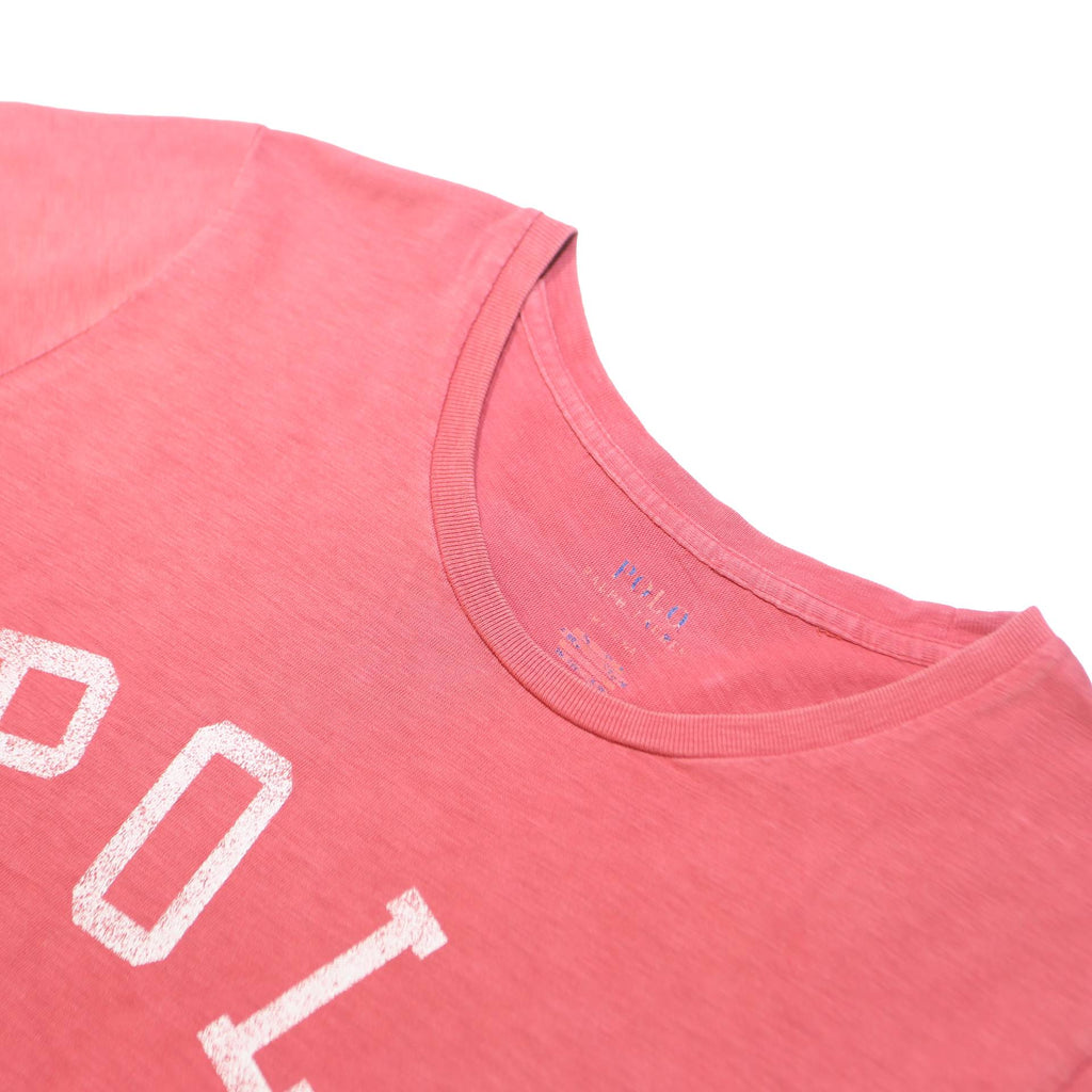 POLO RALPH LAUREN Womens Pink Graphic T-Shirt M Short Sleeve Crew Neck Casual