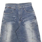 CARNABY Womens Shorts Blue Denim Casual XS W26 Relaxed Fit Cotton Blend