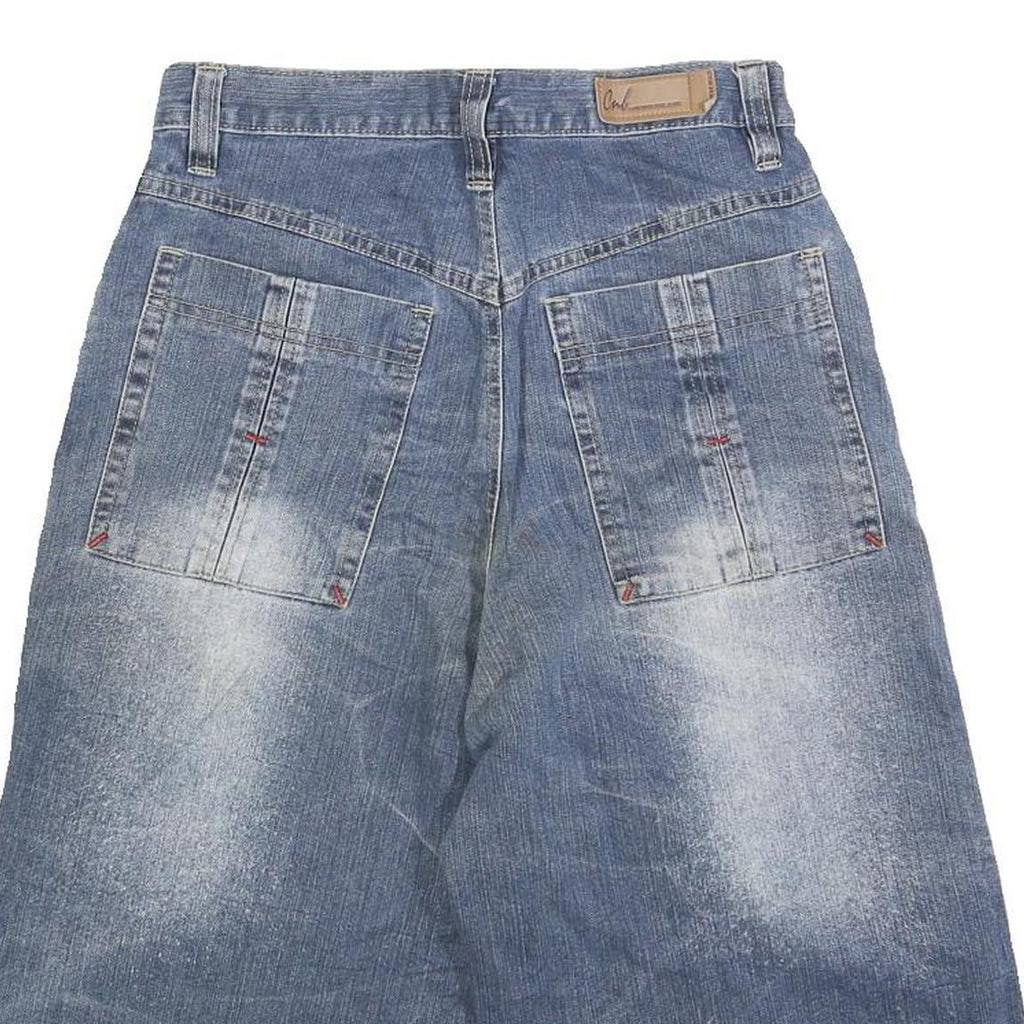 CARNABY Womens Shorts Blue Denim Casual XS W26 Relaxed Fit Cotton Blend