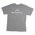 SMITHSONIAN Mens Grey Graphic T-Shirt M Short Sleeve Crew Neck Cotton Casual