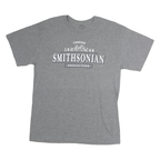 SMITHSONIAN Mens Grey Graphic T-Shirt M Short Sleeve Crew Neck Cotton Casual