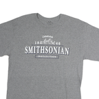 SMITHSONIAN Mens Grey Graphic T-Shirt M Short Sleeve Crew Neck Cotton Casual