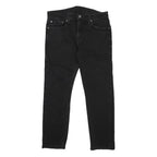 LEVI'S 502 Mens Jeans Black Slim Slim Straight Denim Medium W33 L26 Zip