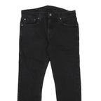 LEVI'S 502 Mens Jeans Black Slim Slim Straight Denim Medium W33 L26 Zip
