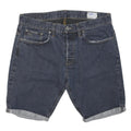 G STAR Mens Denim Blue Casual Shorts L W36 Cotton Blend 3301 Logo