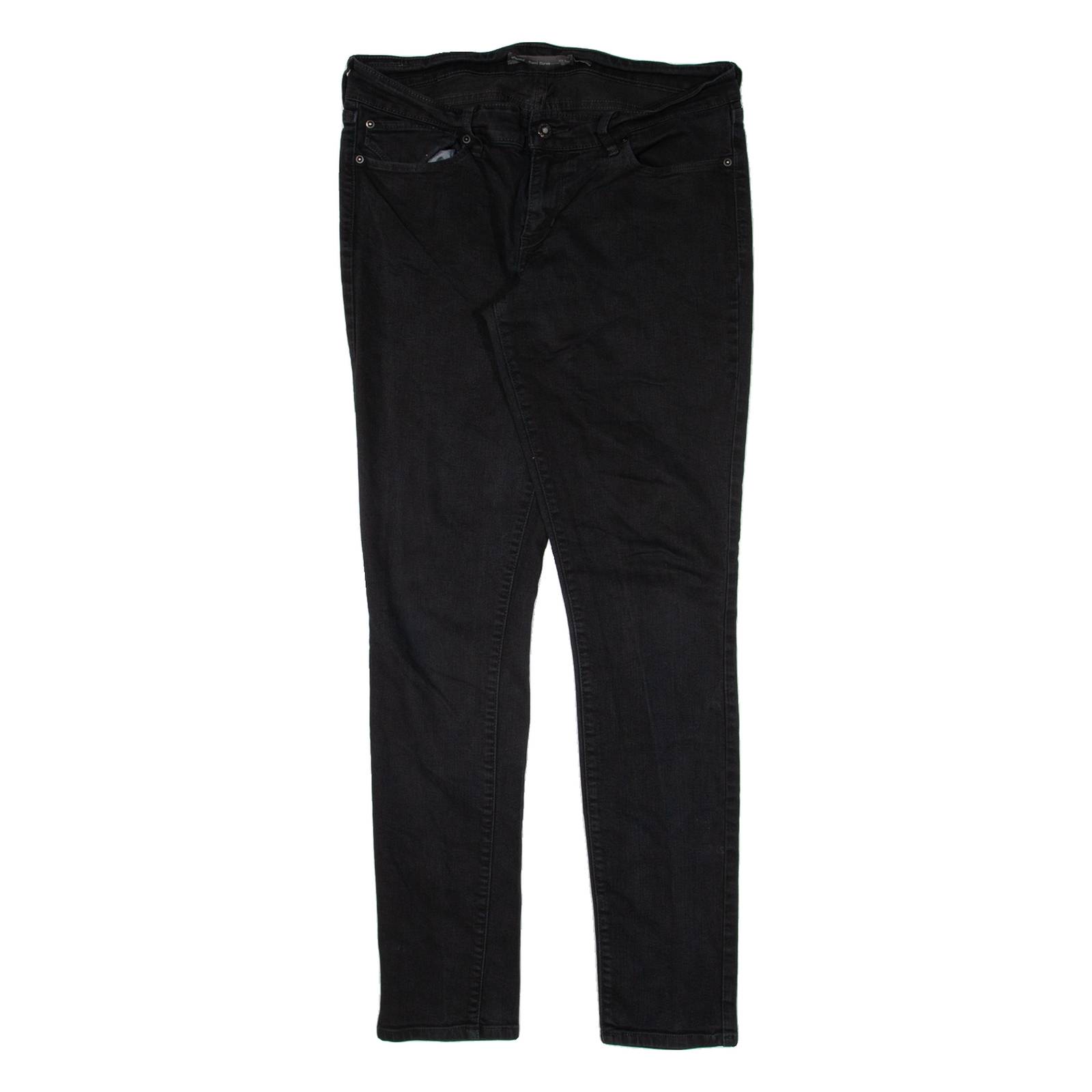 LEVI'S Mid Rise Womens Jeans Black Slim Skinny W31 L30