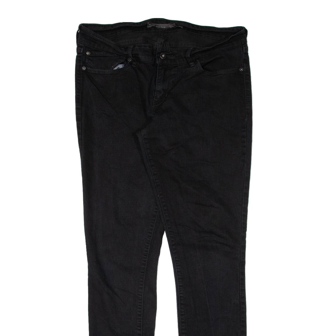 LEVI'S Mid Rise Womens Jeans Black Slim Skinny W31 L30