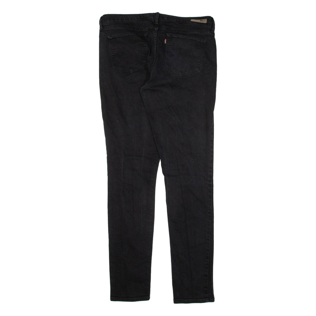 LEVI'S Mid Rise Womens Jeans Black Slim Skinny W31 L30
