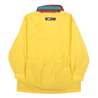TOMMY HILFIGER Mens Yellow Navy Jacket M Nylon Plain Zip Button Pockets