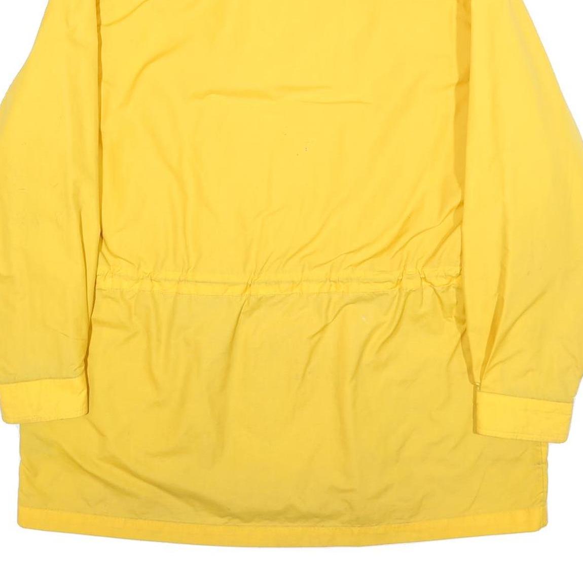 TOMMY HILFIGER Mens Yellow Navy Jacket M Nylon Plain Zip Button Pockets