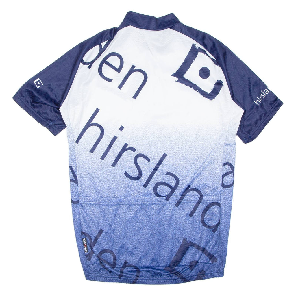 Cycling Mens Jersey Blue 1/2 Zip M