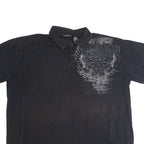DICKIES Mens Polo Shirt Black 2XL