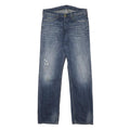 CARHARTT Mens Blue Regular Straight Denim Medium W32 L34 Cotton Button Jeans