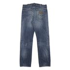 CARHARTT Mens Blue Regular Straight Denim Medium W32 L34 Cotton Button Jeans