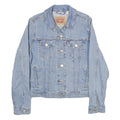 LEVI'S Womens Blue Denim Jacket L Cotton Button Front Classic Fit Casual