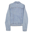 LEVI'S Womens Blue Denim Jacket L Cotton Button Front Classic Fit Casual