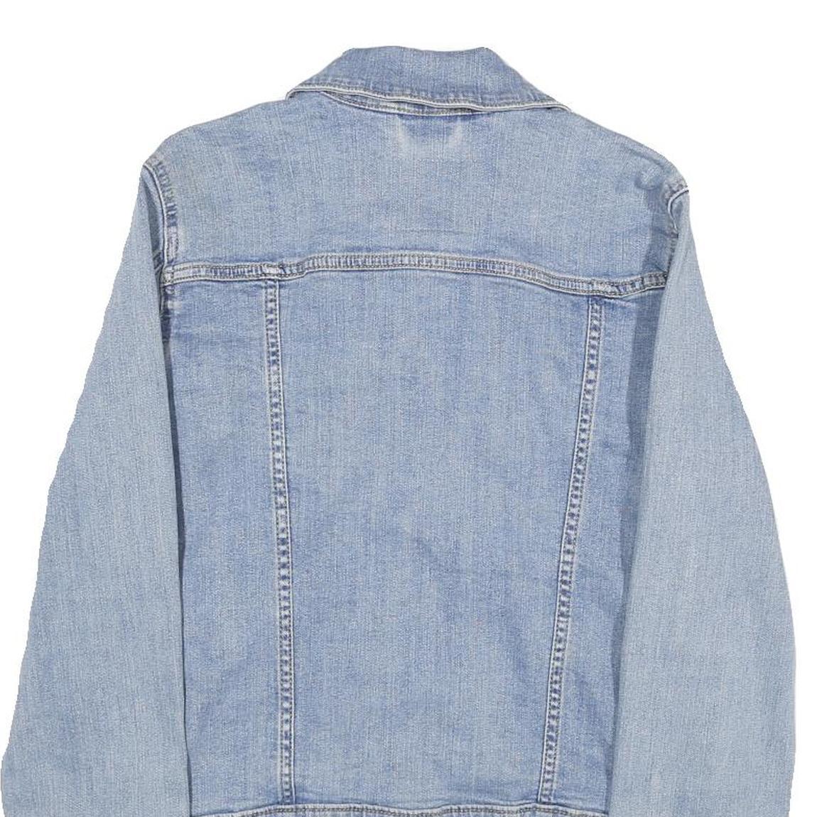 LEVI'S Womens Blue Denim Jacket L Cotton Button Front Classic Fit Casual