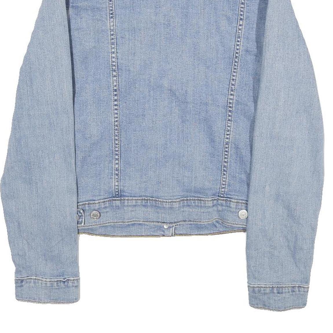 LEVI'S Womens Blue Denim Jacket L Cotton Button Front Classic Fit Casual