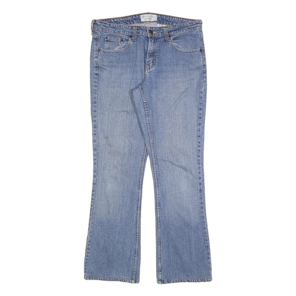 LEVI'S Womens Blue Regular Fit Flared Denim Medium Wash Jeans W34 L32 Classic