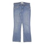 LEVI'S Womens Blue Regular Fit Flared Denim Medium Wash Jeans W34 L32 Classic