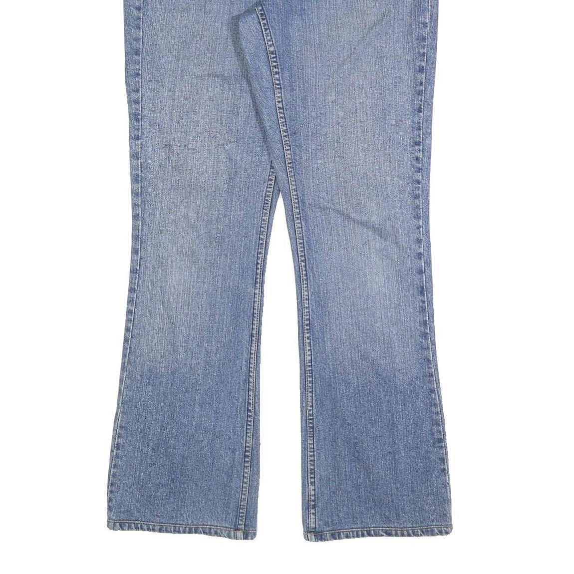 LEVI'S Womens Blue Regular Fit Flared Denim Medium Wash Jeans W34 L32 Classic