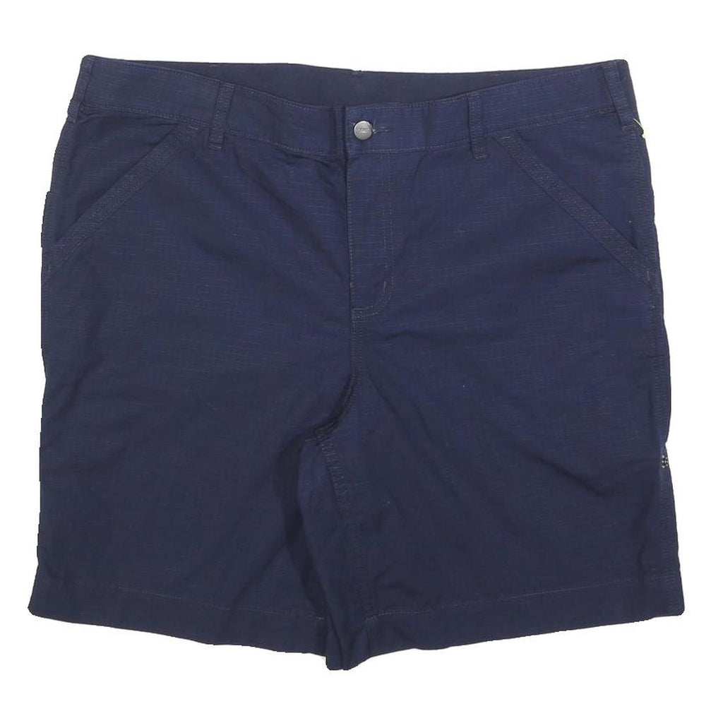 CARHARTT Womens Shorts Blue Casual XL W40 Cotton Blend Relaxed Fit
