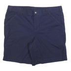 CARHARTT Womens Shorts Blue Casual XL W40 Cotton Blend Relaxed Fit